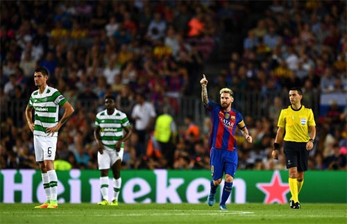 Messi lập hat-trick, Barca thắng đậm Celtic 7-0 - ảnh 1