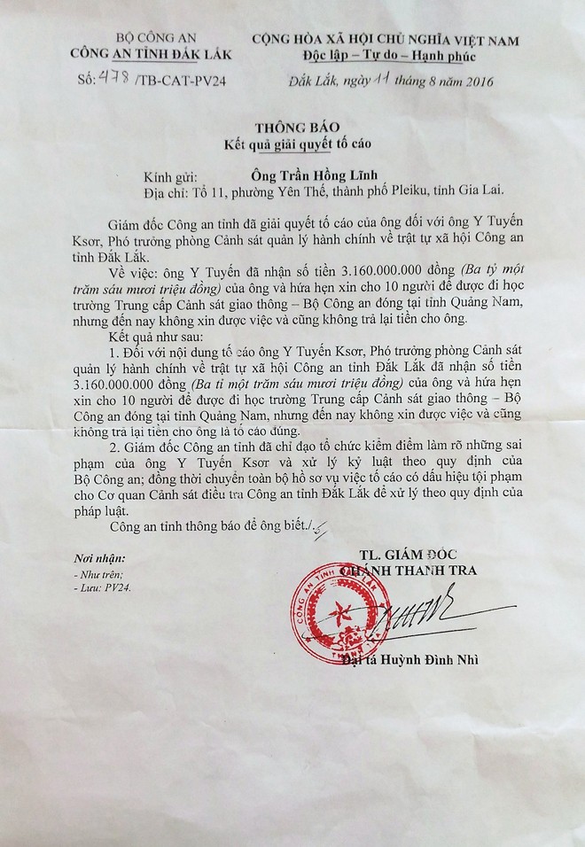 Thượng tá công an nhận tiền tỉ để “chạy trường” cảnh sát - ảnh 4