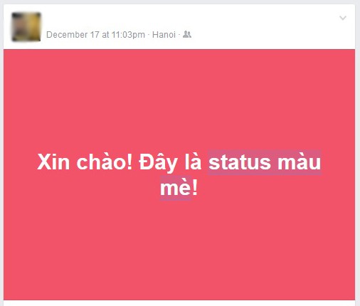 Bạn đã biết cách viết “status màu mè” trên Facebook - ảnh 1