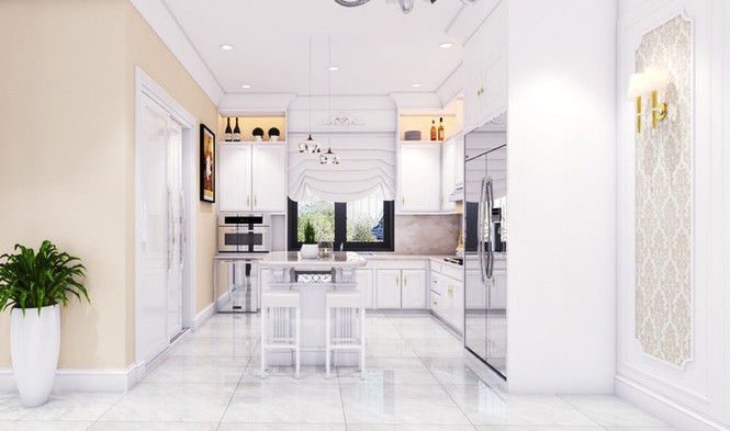 Biệt thự cổ điển Châu Âu 100m2 nhiều người mơ ước - ảnh 9