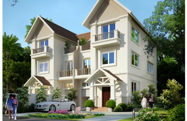 Biệt thự song lập 'đôi lứa xứng đôi' đẹp mê hồn - ảnh 2
