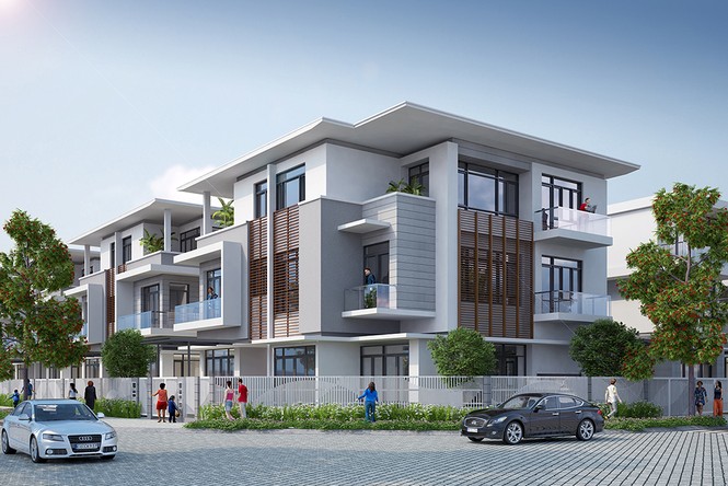 Biệt thự song lập 'đôi lứa xứng đôi' đẹp mê hồn - ảnh 9