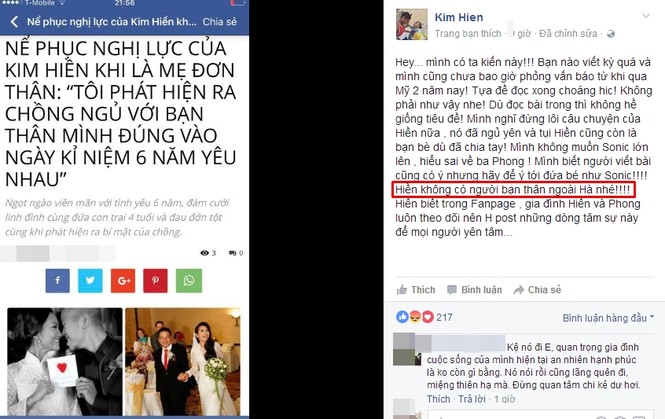 Từ Mỹ, Kim Hiền lên tiếng về scandal ngoại tình của chồng cũ - ảnh 1