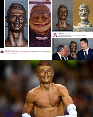 Tượng xấu che mờ vụ Ronaldo gạ tình người đẹp siêu vòng 3 - ảnh 1