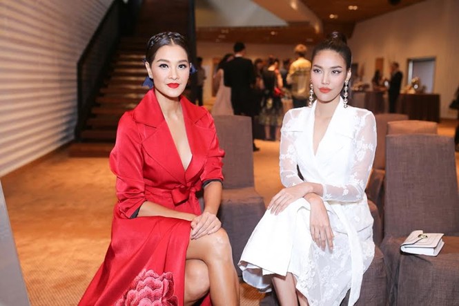 Lan Khuê - Hoàng Thùy “đọ sắc” cùng HLV The Face Thailand - ảnh 5