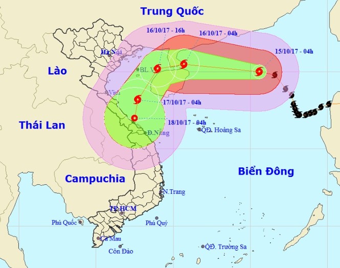 Bão số 11 giật cấp 15 diễn biến phức tạp - ảnh 1