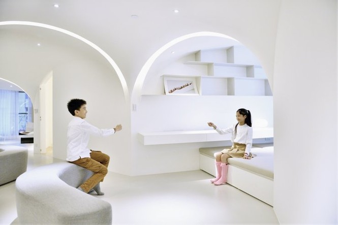 Căn hộ trần nhà mái vòm siêu độc, tràn ngập ánh sáng - ảnh 7