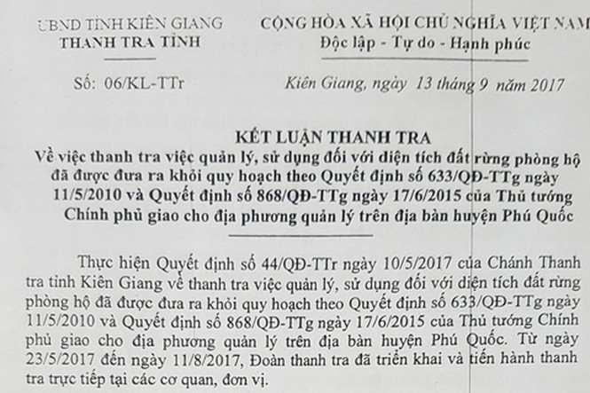 Chủ tịch Phú Quốc thôi chức - ảnh 1
