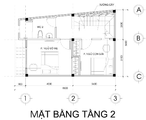 Xây nhà 2,5 tầng tuyệt đẹp chỉ với 700 triệu - ảnh 2