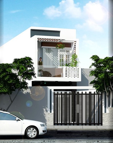 Mẫu thiết kế nhà phố tân cổ điển mái thái 1 trệt 1 lầu 6x15m tại Phong Nẫm  – Phan Thiết - 5002