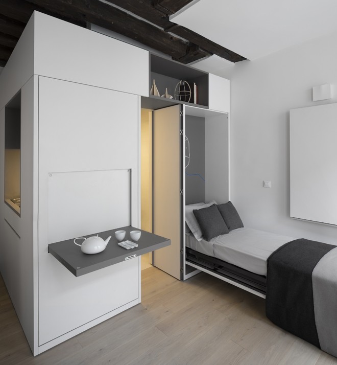 Công nghệ mới giúp căn hộ 16 m2 kiêm phòng làm việc linh hoạt - ảnh 4