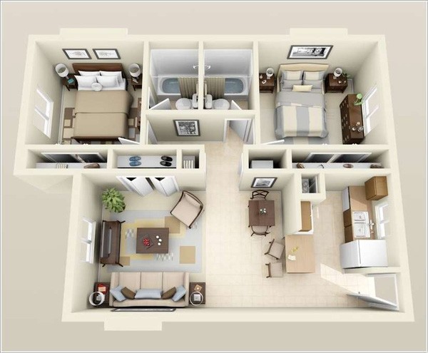 Mẫu nhà ống một tầng siêu đẹp, chi phí chỉ 320 triệu đồng - ảnh 4
