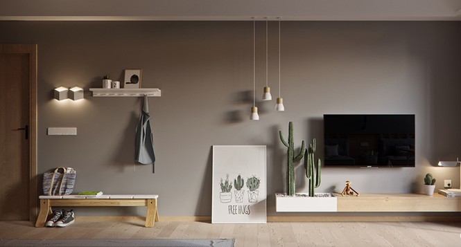Căn hộ 60 m2 rộng rãi không ngờ nhờ bỏ tường ngăn - ảnh 3