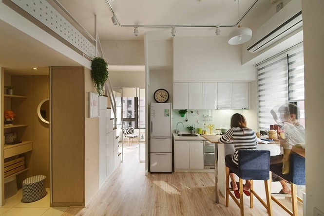 Căn hộ 30m2 có tầng lửng rộng khó tin sau cải tạo - ảnh 7