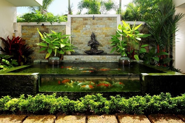 Nhà đẹp đón Tết nhờ biến 'khoảng không chết' thành hồ nước sắc màu - ảnh 4