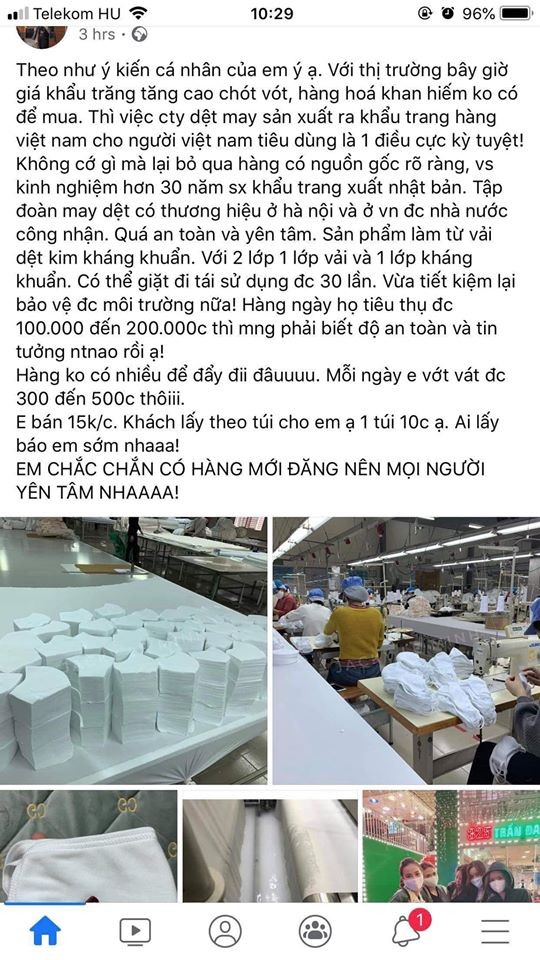 Quá tải sản xuất khẩu trang kháng khuẩn, hàng giả Dệt Kim Đông Xuân tung hoành - ảnh 2