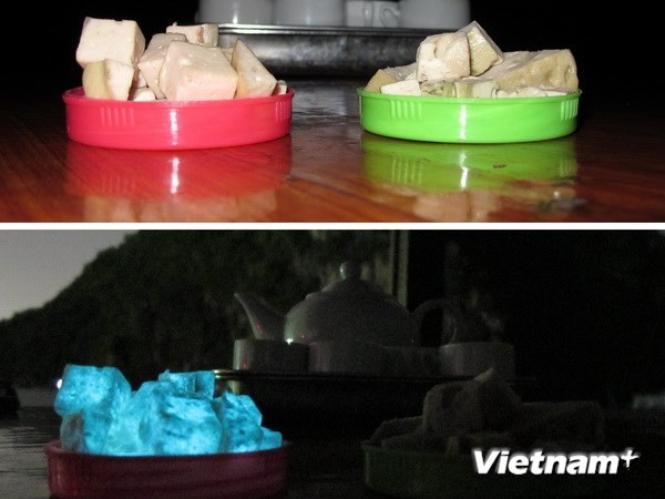 Giò lụa phát sáng bất thường trong đêm - ảnh 1