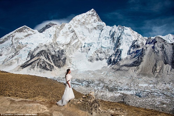 Cặp đôi kiên trì leo núi suốt 3 tuần để kết hôn trên đỉnh Everest - ảnh 13