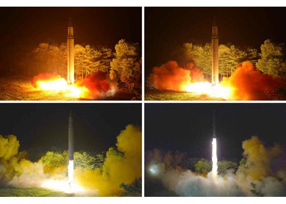Triều Tiên công bố hình ảnh vụ thử tên lửa ICBM Hwasong-14 - ảnh 5