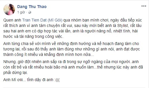 Sao Việt bàng hoàng trước sự ra đi của stylist Mì Gói ở tuổi 27 - ảnh 2