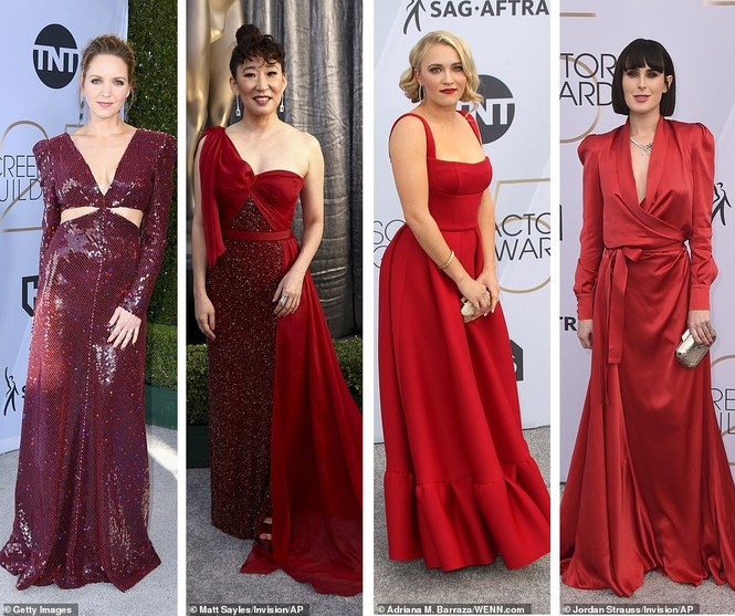 Thảm đỏ SAG Awards 2019: Lady Gaga gợi cảm nhất với váy xẻ sâu hút mắt - ảnh 11