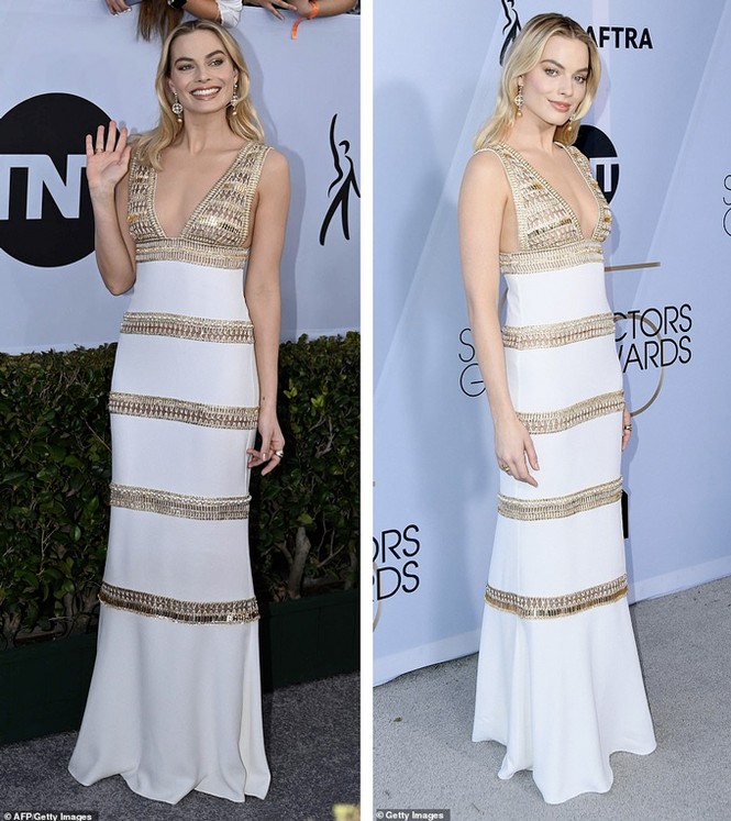 Thảm đỏ SAG Awards 2019: Lady Gaga gợi cảm nhất với váy xẻ sâu hút mắt - ảnh 3
