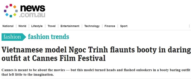 Báo quốc tế cũng ‘chín người mười ý' về váy hở bạo của Ngọc Trinh ở Cannes - ảnh 3