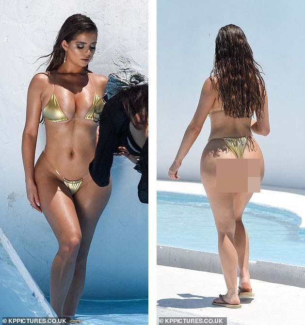 Hậu trường chụp bikini ‘nóng bỏng mắt’ của siêu mẫu nội y Demi Rose - ảnh 5