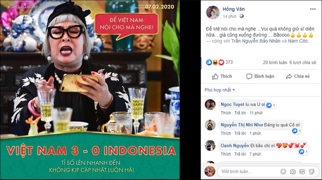 Phát 'sốt' với muôn kiểu ăn mừng Việt Nam vô địch bóng đá SEA Games của sao Việt - ảnh 13