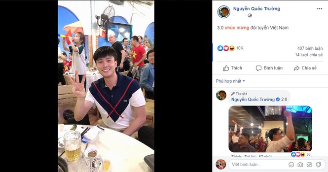 Phát 'sốt' với muôn kiểu ăn mừng Việt Nam vô địch bóng đá SEA Games của sao Việt - ảnh 4