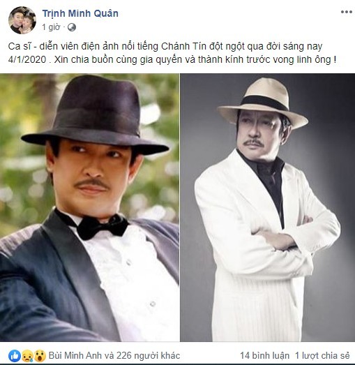 Giới nghệ sĩ bàng hoàng trước tin NSƯT Chánh Tín đột ngột qua đời - ảnh 4