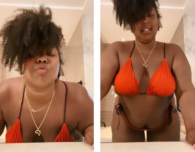 Nàng béo Lizzo tự tin diện bikini hai mảnh, khoe hình thể ngoại cỡ - ảnh 5