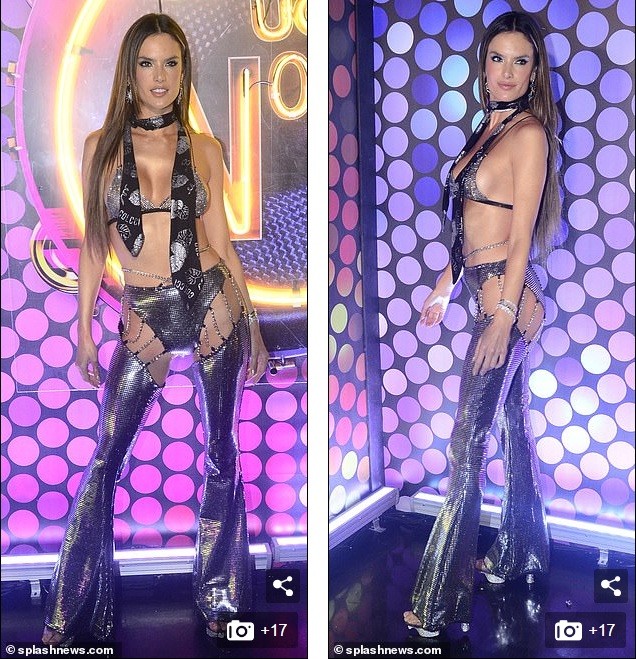 Alessandra Ambrosio lại gây sốc với bộ đồ không khác gì nội y - ảnh 2