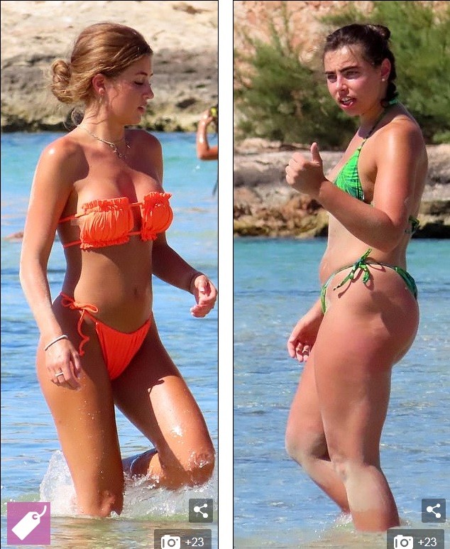 ‘Đọ dáng’ cùng Georgia Steel, Francesca Allen lộ thân hình đẫy đà với bikini bé xíu - ảnh 2