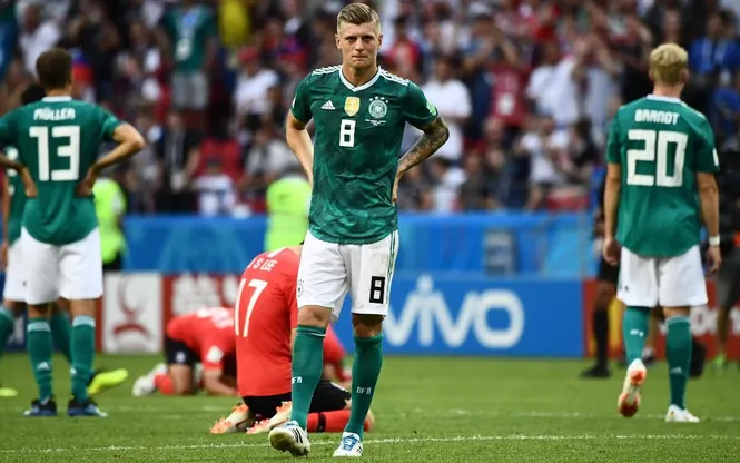 Đội tuyển Đức kết thúc vòng đấu bảng World Cup 2018 ở vị trí thứ mấy?