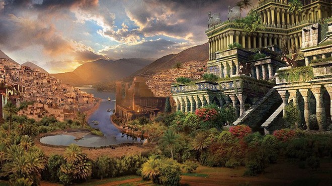 Vườn treo Babylon được xây dựng nên từ khoảng năm nào?