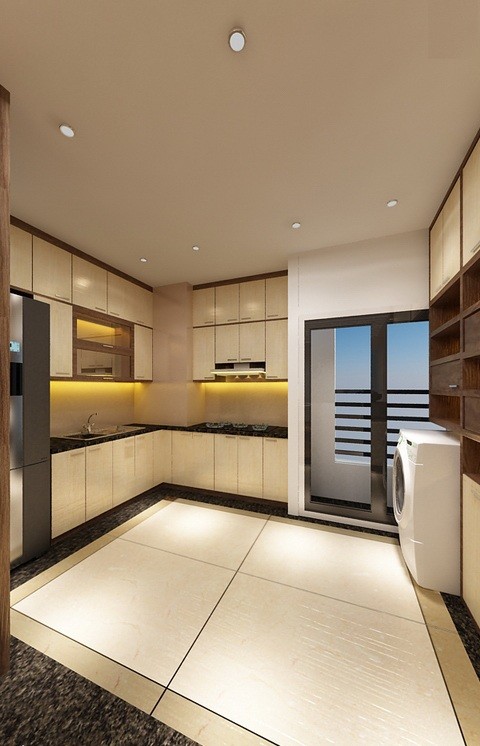 Nội thất chung cư 104m2 với vách ngăn đa năng - ảnh 11