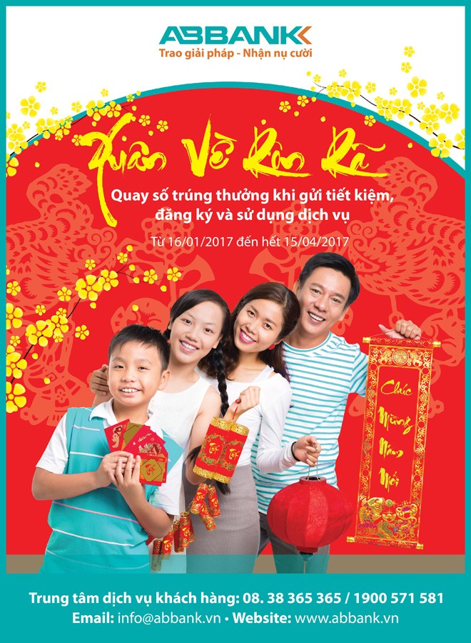 ABBank đón Xuân rộn rã với nhiều giải thưởng giá trị - ảnh 1