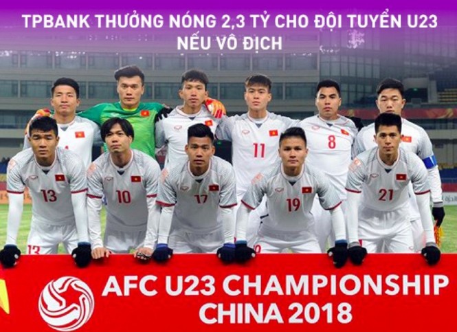 Ngân hàng thưởng nóng U23 Việt Nam - ảnh 1