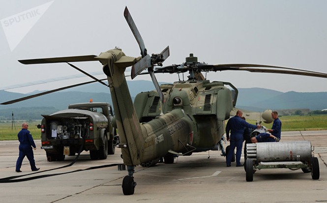 Nga thử trực thăng huấn luyện - chiến đấu Mi-28 UB tại Syria - ảnh 2