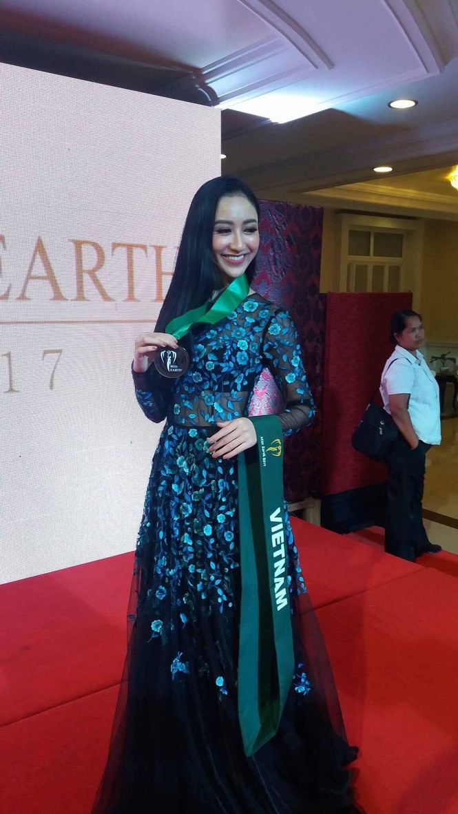 Hà Thu giành huy chương đồng phần thi tài năng tại Miss Earth - ảnh 1