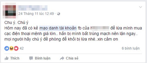 làm gì với tài khoản mạo danh fb - ảnh 1