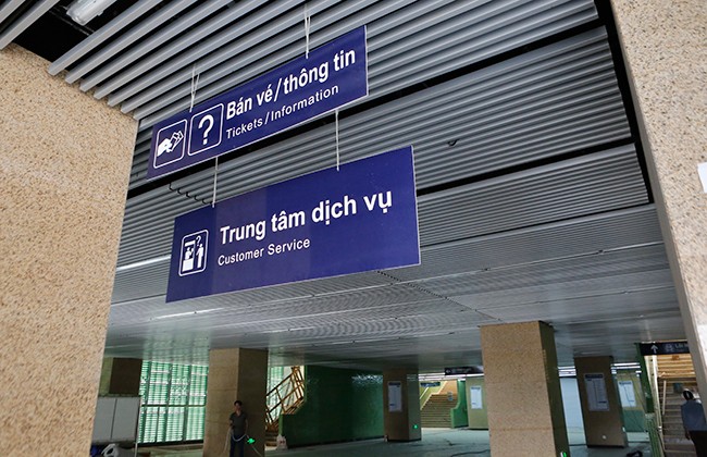 Nhà ga đầu tiên tuyến đường sắt Cát Linh - Hà Đông sắp hoàn thành - ảnh 4