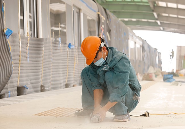 Nhà ga đầu tiên tuyến đường sắt Cát Linh - Hà Đông sắp hoàn thành - ảnh 22