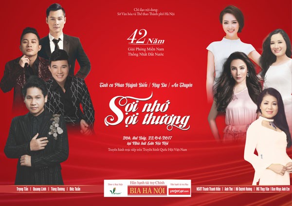 Đêm nhạc “Sợi nhớ sợ thương” kỷ niệm 42 năm ngày Giải phóng Miền Nam – Thống nhất đất nước - ảnh 1