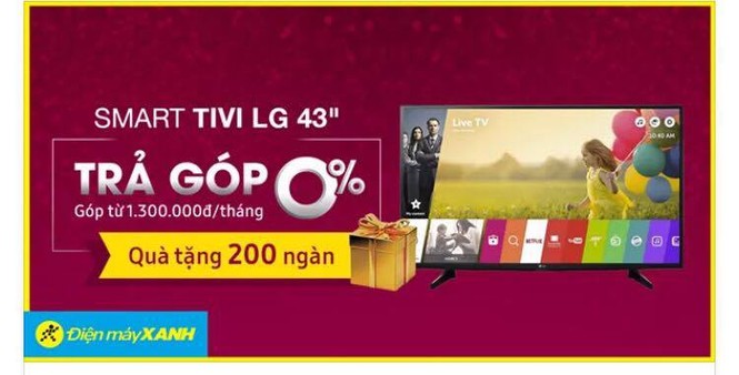 Nhiều ưu đãi khi mua tivi tại Điện máy xanh trong tháng 4 - ảnh 1