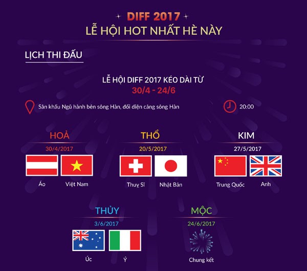 DIFF 2017 mở màn ấn tượng với không gian ẩm thực Ngũ hành lớn nhất Đà Nẵng - ảnh 3