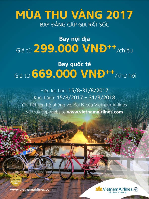 Vietnam Airlines mở đợt bán vé rẻ nhất trong năm - ảnh 1