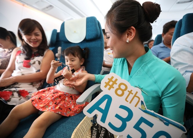 “Siêu máy bay” Airbus A350 của Vietnam Airlines cán mốc 8.000 chặng bay - ảnh 5