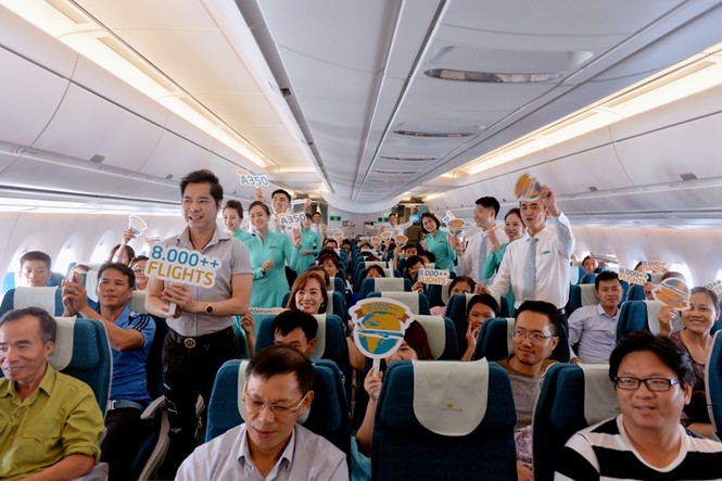“Siêu máy bay” Airbus A350 của Vietnam Airlines cán mốc 8.000 chặng bay - ảnh 6
